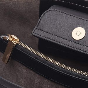 Claire Leather Double-Gusset Tote